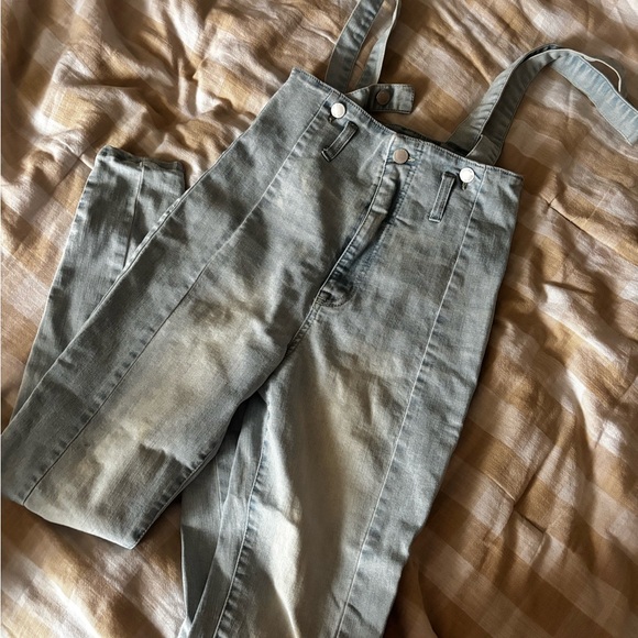 Fashion Nova Light Blue Women's Jeans Overalls - Picture 3 of 3